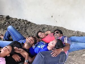Two Guys Fun With Three Girls