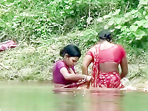 Bhabhi Taking Bath in Ganga