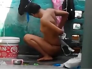 Sexy Babe Outdoor Shower