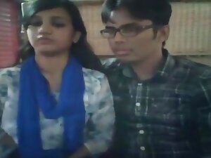 Young couple in a restaurant