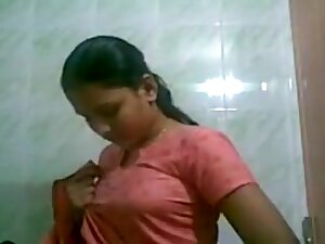 Village aunty recording herself for husband