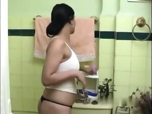 Indian Wife Masturbate in Bathroom and Husband records