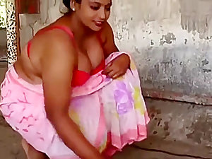 Young boy Romance With Desi Hot Aunty Servant At House  Big Boobs