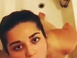 Super Hot Lover Girl bath BJ and Doggy fuk