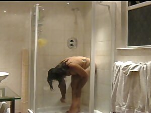 Susan in the shower