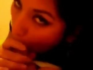 Gorgeous chick sucks prick holistically