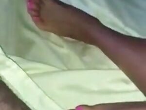 CUM ON MY MOM'S FRIEND SEXY FEET