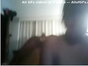 Nude Indian girlfriends show their tits on the webcam