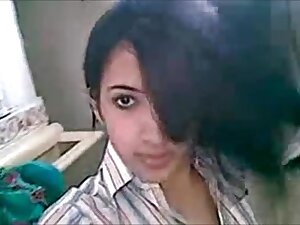 Hot Desi girl recording selfie for boyfriend