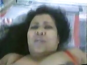 Aunty in red underware drilled