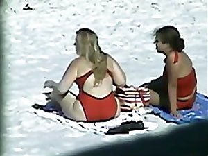 Spying Mature Big Butt - Beach Ass Voyeur - Candid Booty