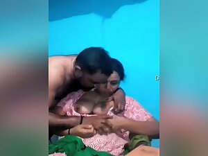 Exclusive- Sexy Indian Wife Boob Sucking By Hubby