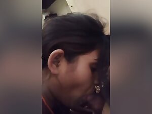 Today Exclusive- Desi Wife Sucking Hubby Dick