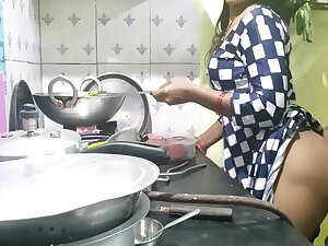 Indian Bhabhi Cooking In Kitchen And Brother In Law Fucking