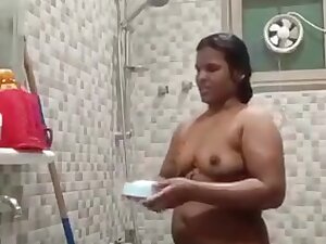 Desi Aunty Bathroom Selfie Video