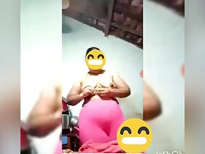 Today Exclusive- Desi Telugu Bhabhi Showing Her Big Boobs