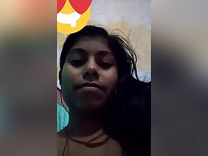 Today Exclusive- Village Girl Showing Her Pussy