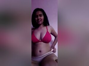 Sexy Indian Girl Sanjana Shows Her Boobs On Video Call Part 9
