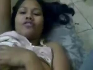 Desi Bangladeshi Wife Watches Tv Lover Palay Her Boobs Ass