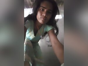 Exclusive- Desi Visage Girl Strip Her Cloths And Showing Her Boobs And Pussy