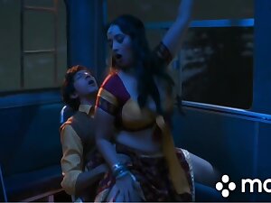 Sexy Bhabi Seducing In Bus