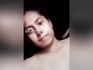 Today Exclusive -desi Girl Play With Her Bobs
