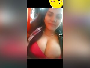 Shy Desi Girl Showing Her Boobs