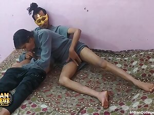 Indian Skinny College Girl Deepthroat Blowjob With Intense Orgasm Pussy Fucking
