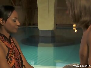 The Touch Of A Relaxing Massage And Arousement Session