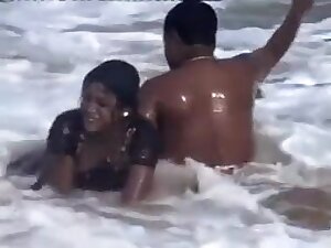 Mumbai Girl On Juhu Beach