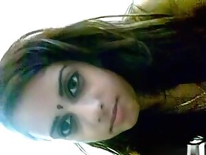 Hot indian girl plays with her big boobs, masturbates and sucks her bf's cock pov on the bed.