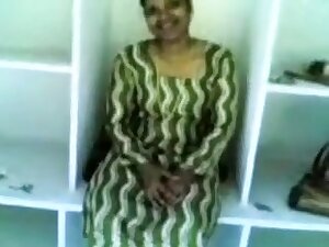 Indian Lady in Cupboard