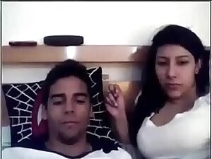Naughty busty Indian girlfriend sucks me off previous to doggyfucking