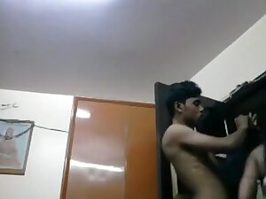 bengali gf getting clothed up after having sex