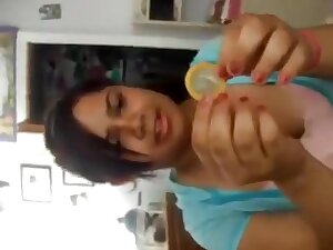 Cousin Sister Is Showing Demo On How To Use Condom