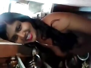Angel Housewife Playing Stripped