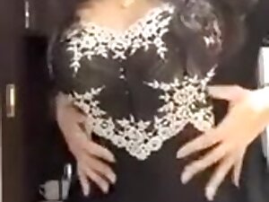 Sexy Fair Skinned Indian Woman Strips To Bollywood Song
