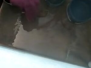 basanti bhabi bathing 6 wearing blowge