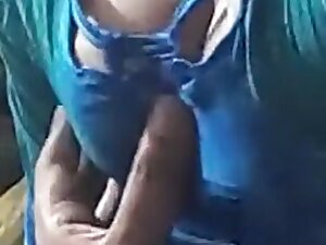 Horny Indian Beauty Squeezing her Tits