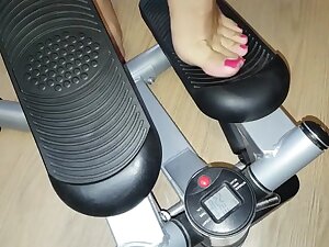 my feet in gym .......