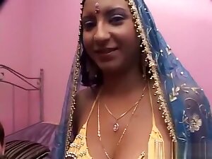 Bigtitted Hindu cock taker